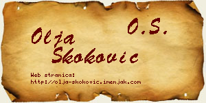 Olja Skoković vizit kartica